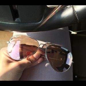 Ray Ban Aviator • Pink Gradient Lenses